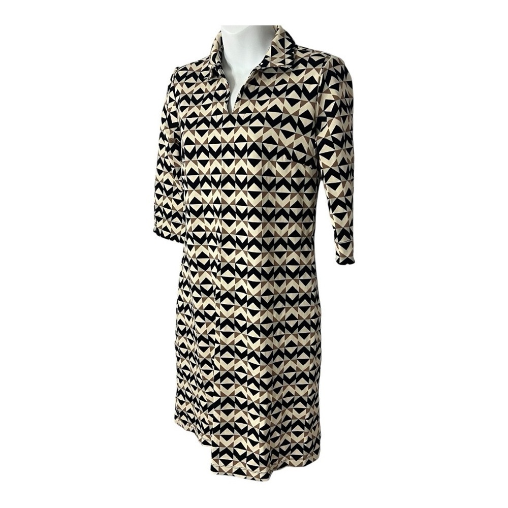 J. McLaughlin Catalina Cloth Womens Dress Geometric Career Summer 70s Revival - Picture 1 of 15